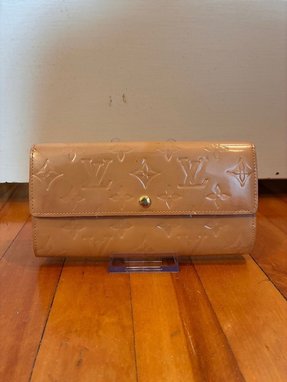 Louis Vuitton Vernis Monogram Long Wallet | Beige/Perle | Vintage LV